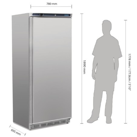 Armoire réfrigérée négative GN 2/1 inox 600 litres POLAR