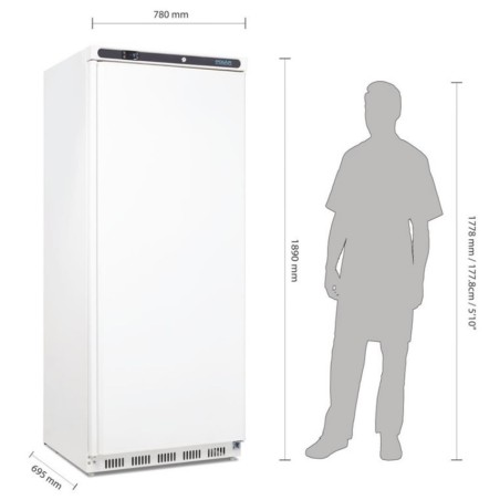 Armoire réfrigérée négative GN 2/1 blanche 600 litres POLAR