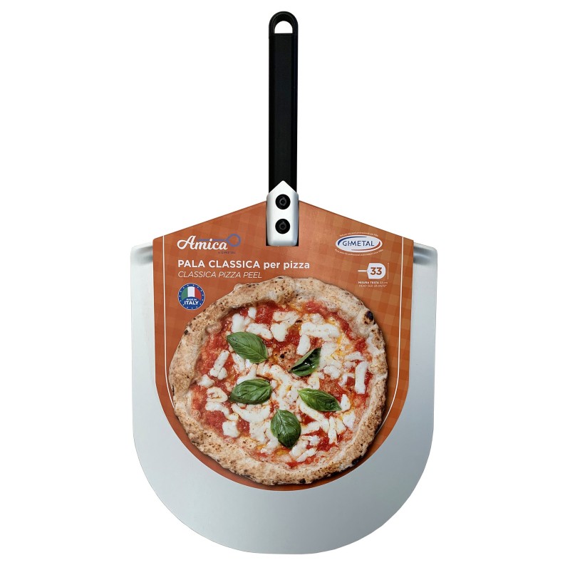 Pelle à pizza perforée margherita 27 po Italiana foodtech 93-3370
